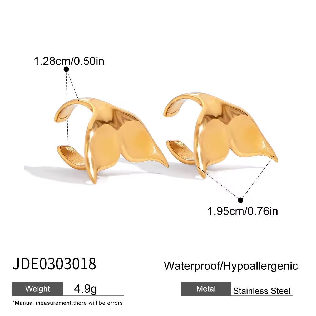 Orek Aira Mermaid Curve Earcuffs in Orek jewellery packaging