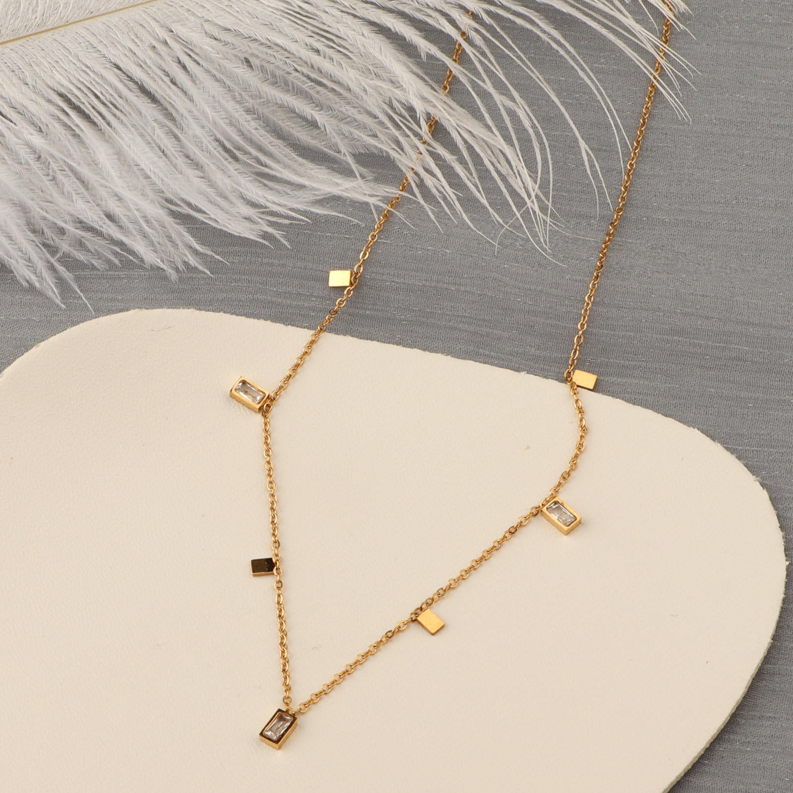 Orek Arelia Square Poise Necklace layered styling inspiration