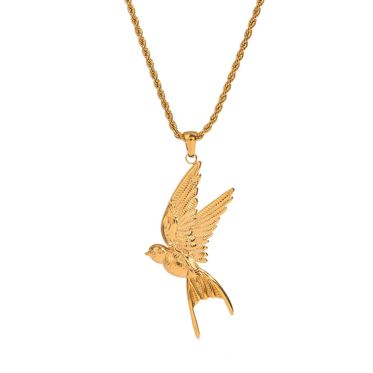 Orek Kingfisher Whisper Necklace, hypoallergenic 2.5 micron stainless steel, anti-tarnish & waterproof, 1 Year Exchange