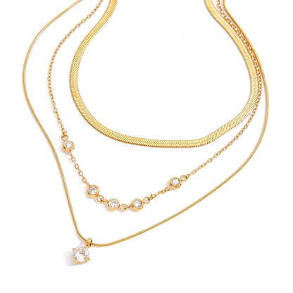 Orek Elia Luxe Layers Necklace gold plated layered necklace for women
