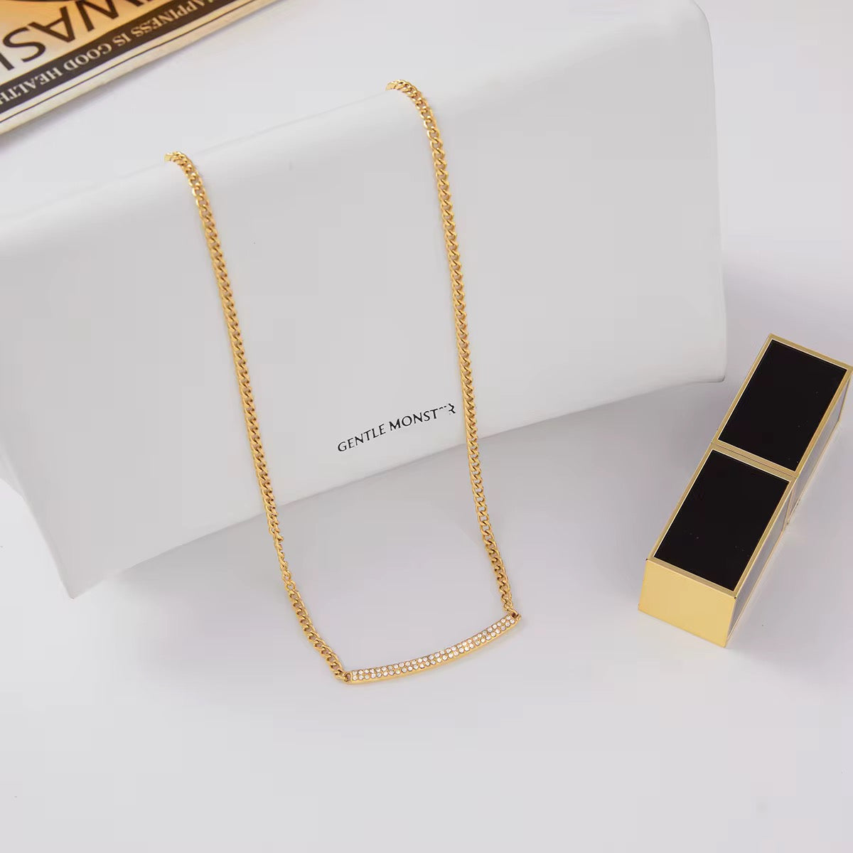 Front view of Orek Ira Classic Glow Necklace