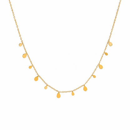 Orek Ivya Liquid Drop Necklace, hypoallergenic 2.5 micron stainless steel, anti-tarnish & waterproof, 1 Year Exchange
