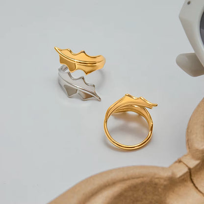 Close-up of Orek Leaf Accent Ring