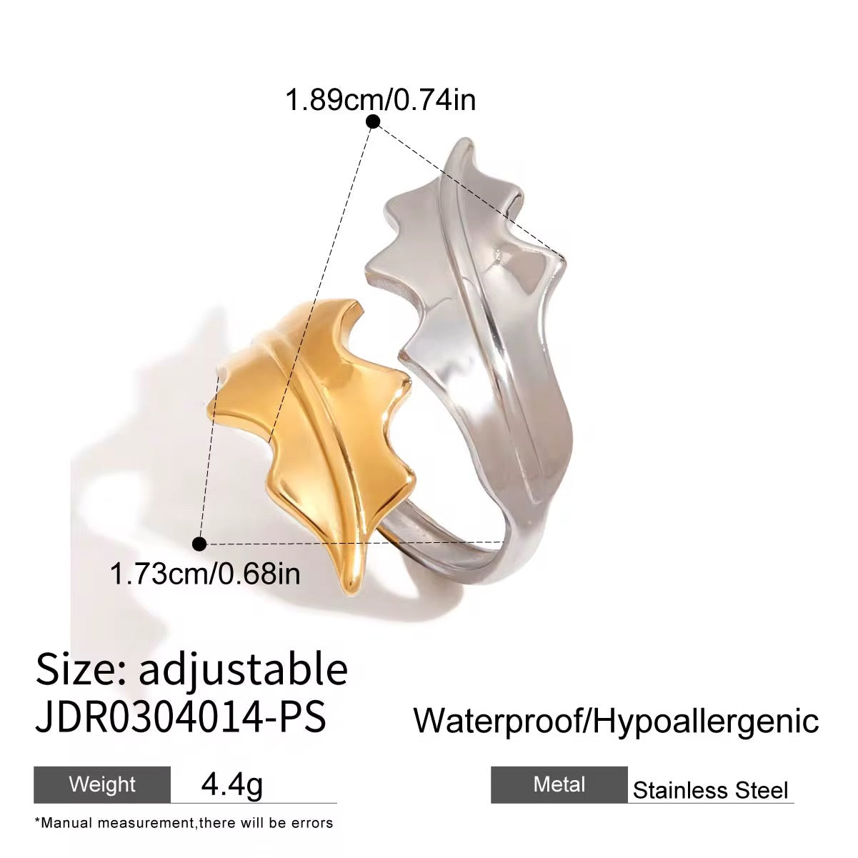 Orek Leaf Accent Ring product packaging