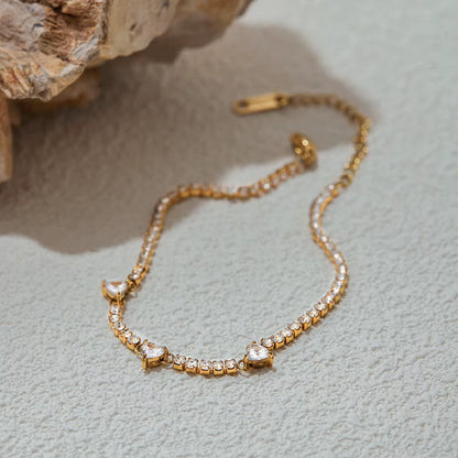 Close-up of Orek Mira Heart Whisper Bracelet showing heart charm detail
