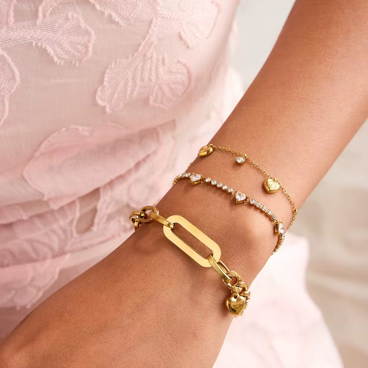 Orek Mira Heart Whisper Bracelet styled with everyday outfit