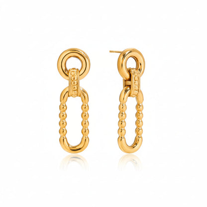 Orek Nyra Oval Muse Earring, hypoallergenic 2.5 micron stainless steel, anti-tarnish & waterproof, 1 Year Exchange