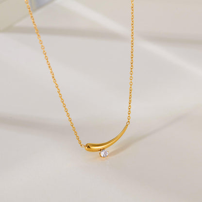 Orek Solyn Crescent Grace Necklace waterproof gold choker necklace for women