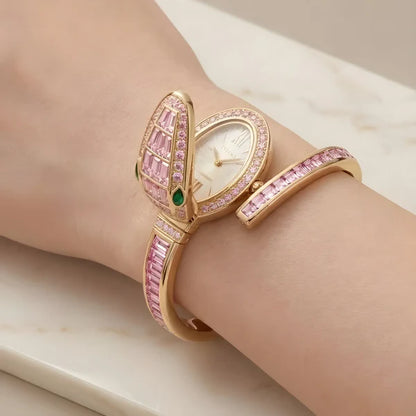 Rose Gold & Blush Pink Serpent Luxe Watch