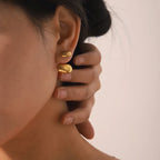 Evra Smooth Glassy Vintage Studs