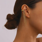 Elara Peace Tassel Cuff